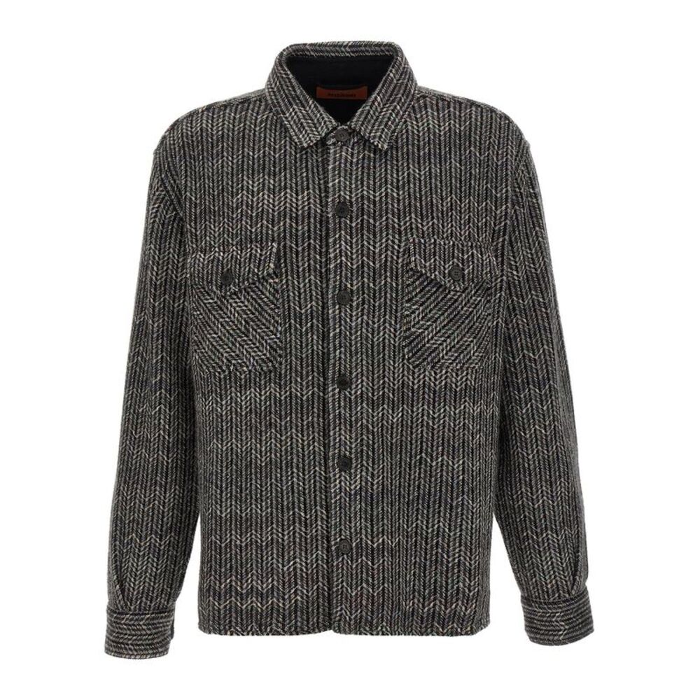 Missoni Gray Wool Men's Blouse